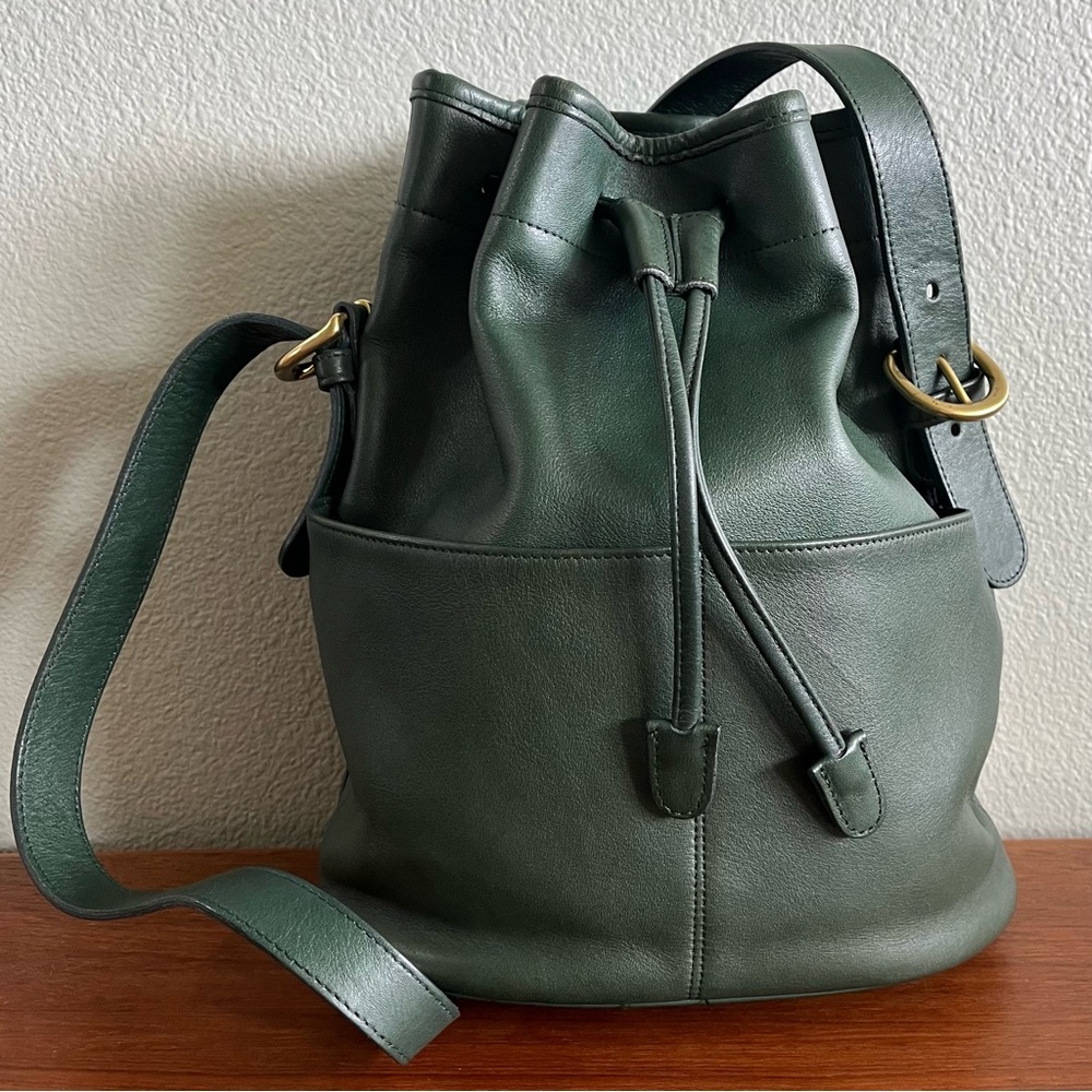 Vintage Bottle Green Coach Thompson Drawstring - Style 4151